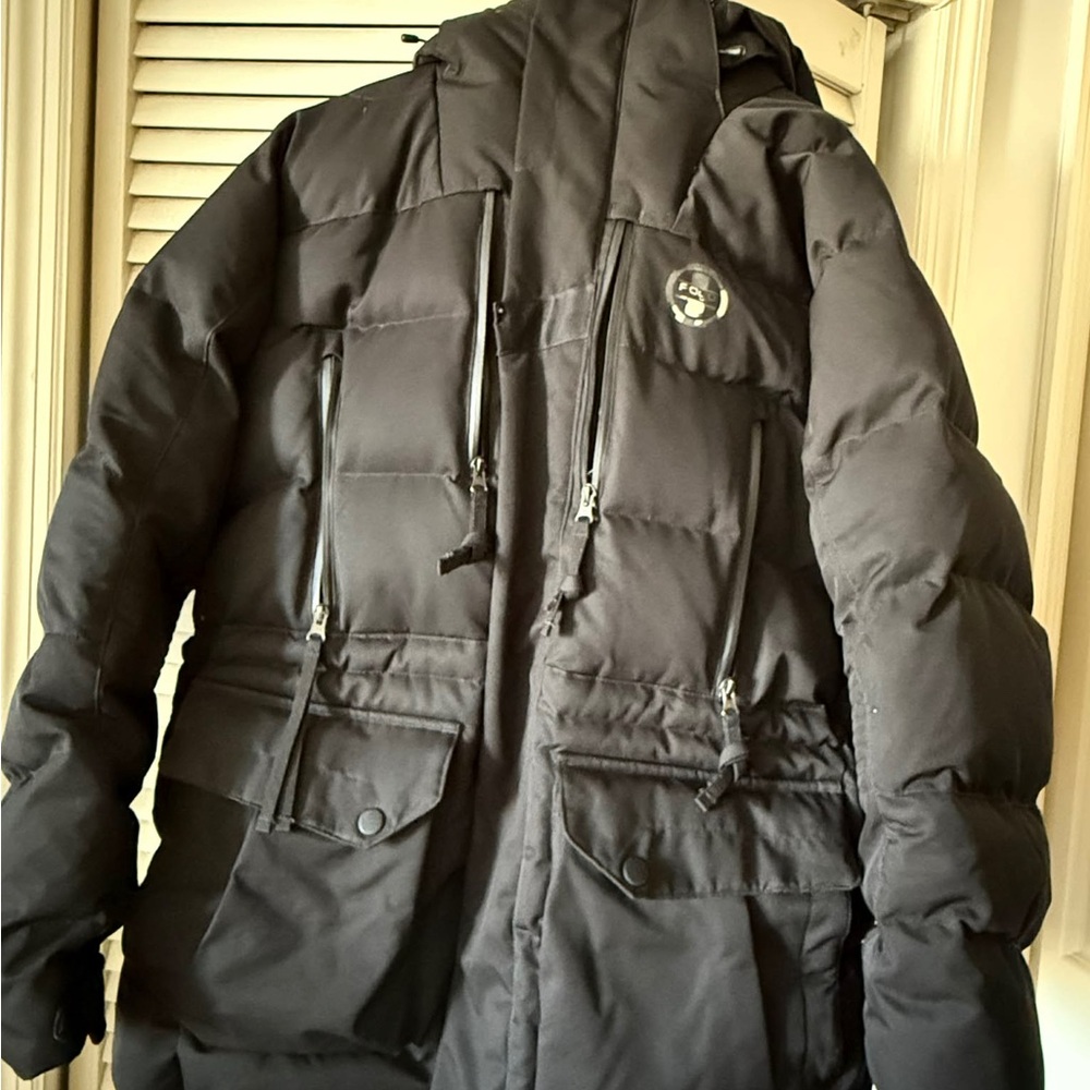 Polo by Ralph Lauren Black Quilted Puffer Coat with Hood